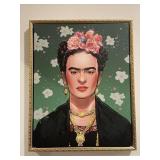 Framed portrait of Frida Kahlo by Nakita Abakumov