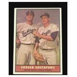 1961 Topps Sandy Koufax - Johnny Podres