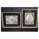Pair of Victorian-style prints