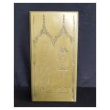 Vintage brass etched Thomas De Beauchamp, Earl o