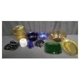 Group of glass bowl, pitcher, plate, etc.