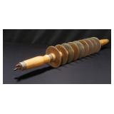 Vintage rolling pin pasta cutter