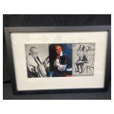 Signed framed photographic print