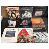 Lot of nine soundtrack LPs