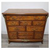 Karges chest of drawers burl wood finish with