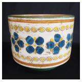 Vintage floral pottery planter