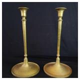Pair of antique brass candlesticks