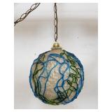 Mid-century modern plastic spaghetti pendant lamp