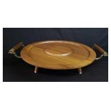 Mid century lazy Susan serving tray