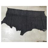 Black leather hide