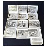 Group of vintage black & white baseball photos