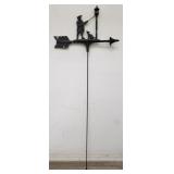 Vintage cast aluminum weather vain