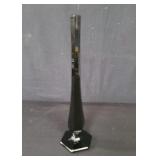 Vintage ebony glass bud vase