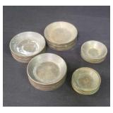 Group of five brass weights