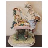 Capodimonte Tiziano Galli sculpture Chef & child