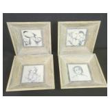 Four vintage prints on tile