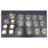Vintage hand-painted Japanese porcelain tea set