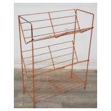 Mid-century modern wrought iron magazine rack