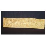 Vintage erotic carved wood wall decoration