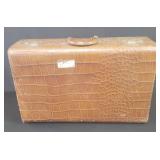 Vintage leather suitcase