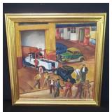 Oil painting on canvas
