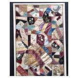 Vintage framed patch quilt