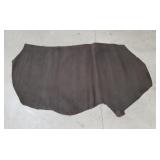 Dark brown leather hide