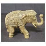 Vintage brass elephant sculpture