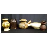 Group of pottery bowl, vase, jar, etc.