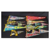 Group of vintage pennants