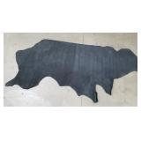 Black leather hide