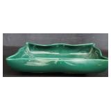 Vintage green glazed ceramic planter