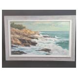 Vintage signed Syd Browne oil painting on board