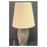 Mid century pottery table lamp