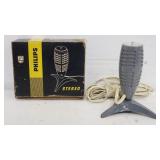Vintage Philips stereo rocket microphone in