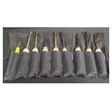 Wood carving set in bag