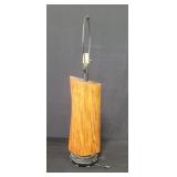 Rustic log table lamp