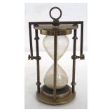 Vintage nautical brass hour glass