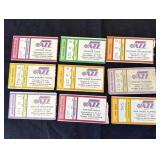 Group of vintage Utah Jazz basketball ticket stubs