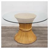 McGuire-style mid-century modern bamboo base