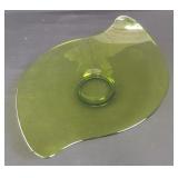Mid century modern green glass bowl