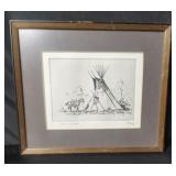Ace Powell (1912-1978) etching signed/numbered