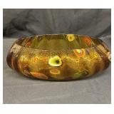 Vintage Murano Millefiori art glass bowl