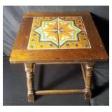 Vintage California Tudor tile/wood table