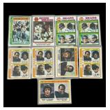 Lot 1970s Topps Walter Payton football cards