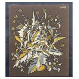Elie Grï¿½koff wool tapestry on frame