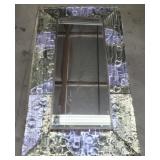 Large late 20th c. mirror with deep-relief molded