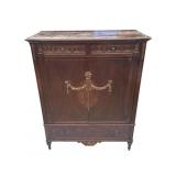 Antique French wood chest of drawers
