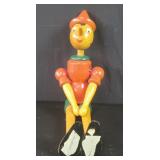Vintage wood Pinocchio doll