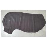 Dark brown leather hide